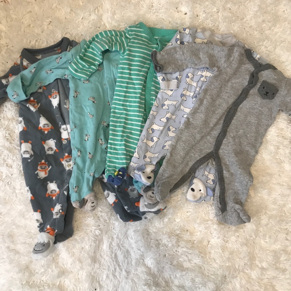 Bundle of 5 baby boys sleep n plays